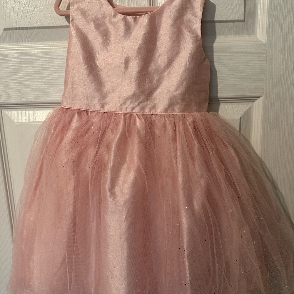 Empire Rose Blush Pink Tulle Dress (Size 5)